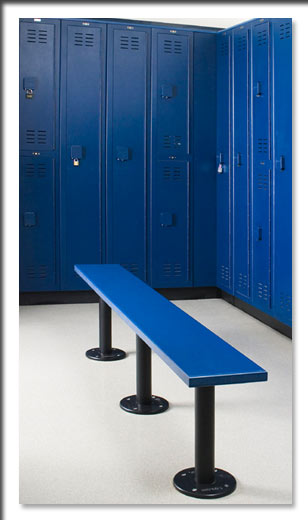 Plastic Lockers and Benches