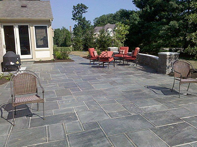 Bluestone Patio Area