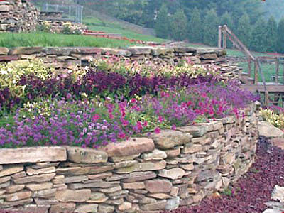 Fieldstone Garden Wall