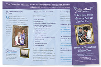 Guardian Elder Care Brochure Design
